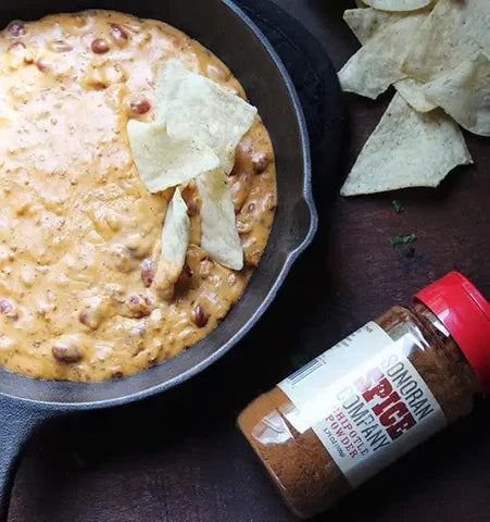Chili Queso Dip with Chipotle Powder