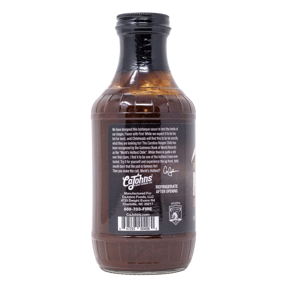 CaJohns The Reaper BBQ Sauce Barcode