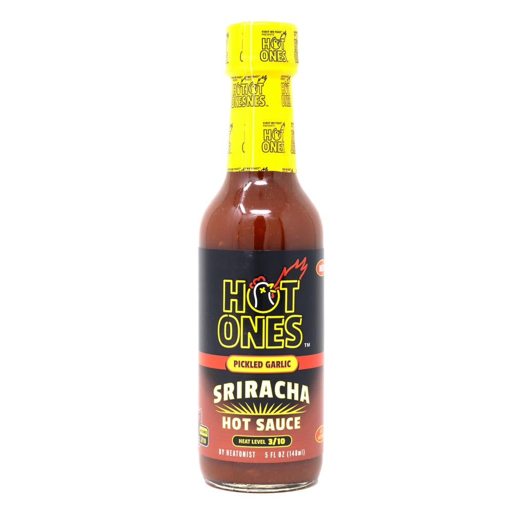 Hot Ones Pickled Garlic Sriracha Hot Sauce
