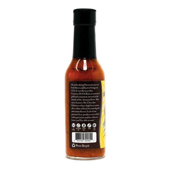 Heartbreaking Dawns 1542 Chocolate Habanero Hot Sauce Hot Sauce Heartbreaking Dawn's
