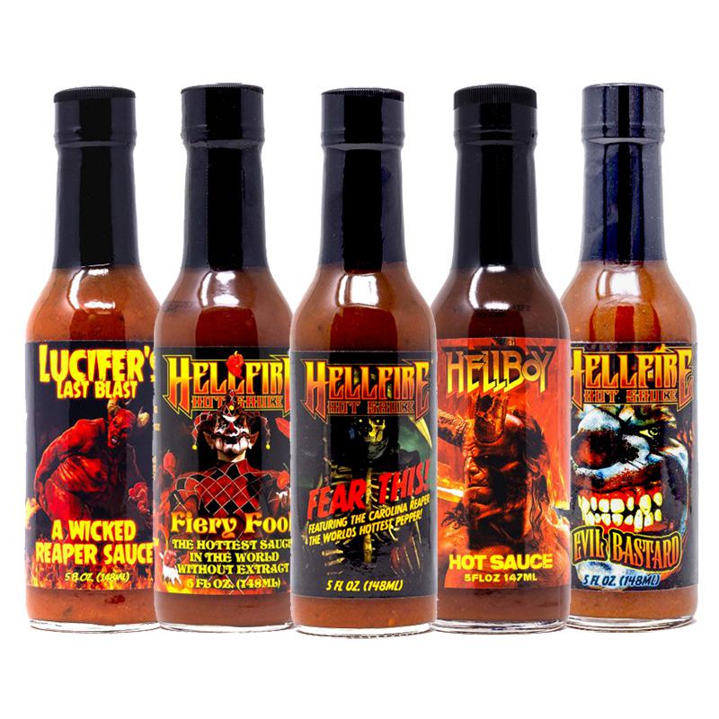Hellfire Hot Sauce 5 Pack