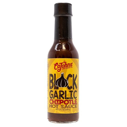CaJohns Black Garlic Chipotle Hot Sauce Hot Sauce CaJohns Fiery Foods Co.