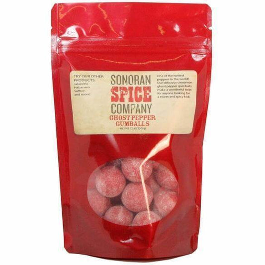 Ghost Pepper Gumballs Candy 25 Count Bag Ghost Pepper Sonoran Spice