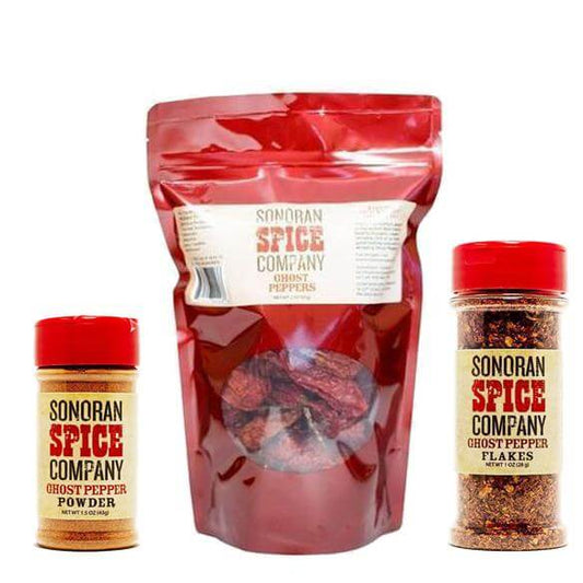 Ghost Peppers, Powder and Flakes Spice Gift Set Ghost Pepper Sonoran Spice