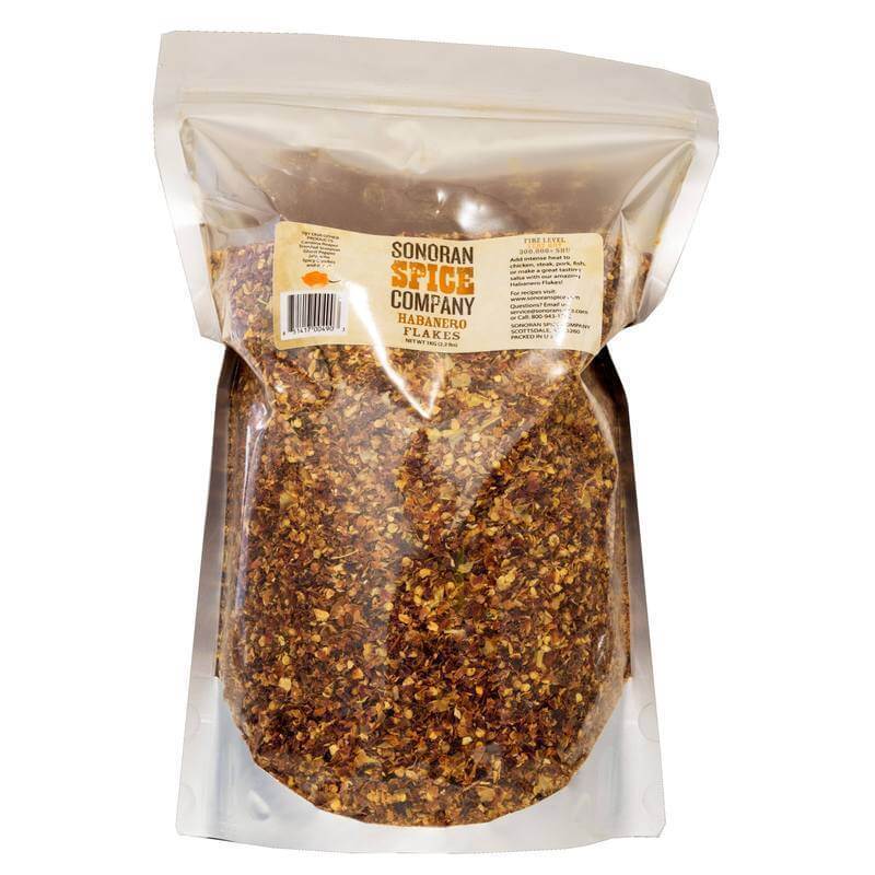 Habanero Pepper Flakes 1.3 Oz - 1 Kg Habanero Flakes Sonoran Spice 1 Kg