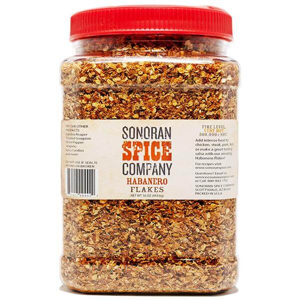 Habanero Pepper Flakes Habanero Flakes Sonoran Spice 16 Oz