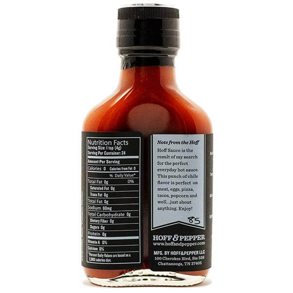 Hoff Sauce Mini Flask 3.4 Oz Hot Sauce The Hoff & Pepper
