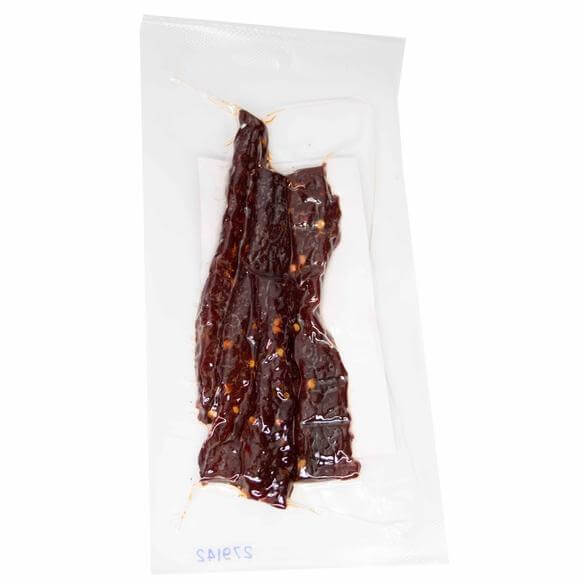 Scorpion Peppered Beef Jerky 3.2 Oz Trinidad Scorpion Beef Jerky Bakke Brothers