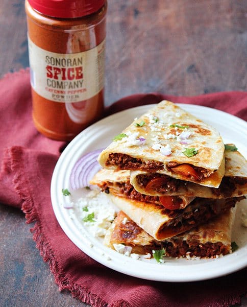Spicy Turkey and Cheese Quesadilla