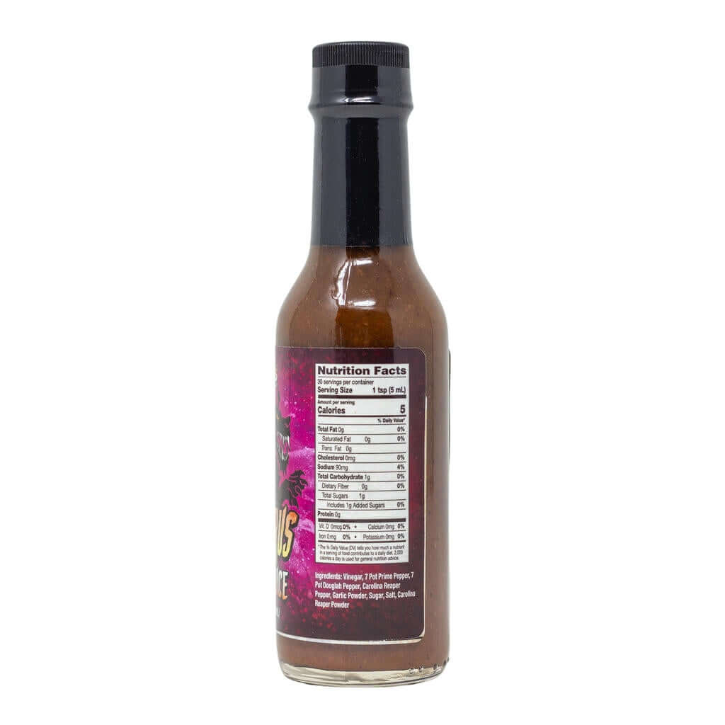 CaJohns Cerberus Hot Sauce side 1
