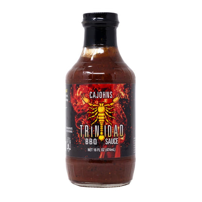 CaJohns Trinidad Scorpion BBQ Sauce front label