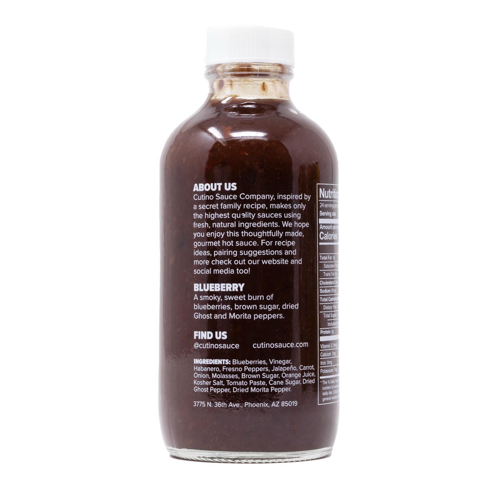 Cutino Sauce Co. Blueberry Hot Sauce