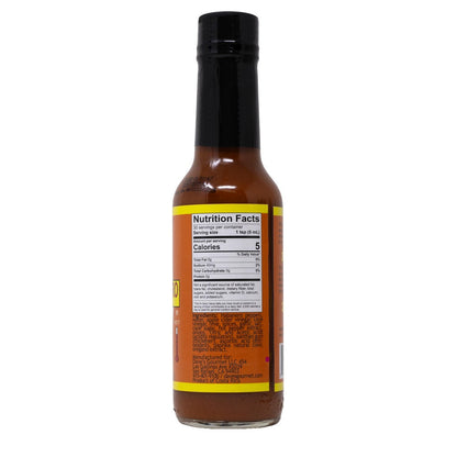 Dave's Gourmet Hurtin' Habanero Hot Sauce Nutrition label