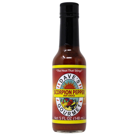Dave's Scorpion Pepper Hot Sauce front bottle