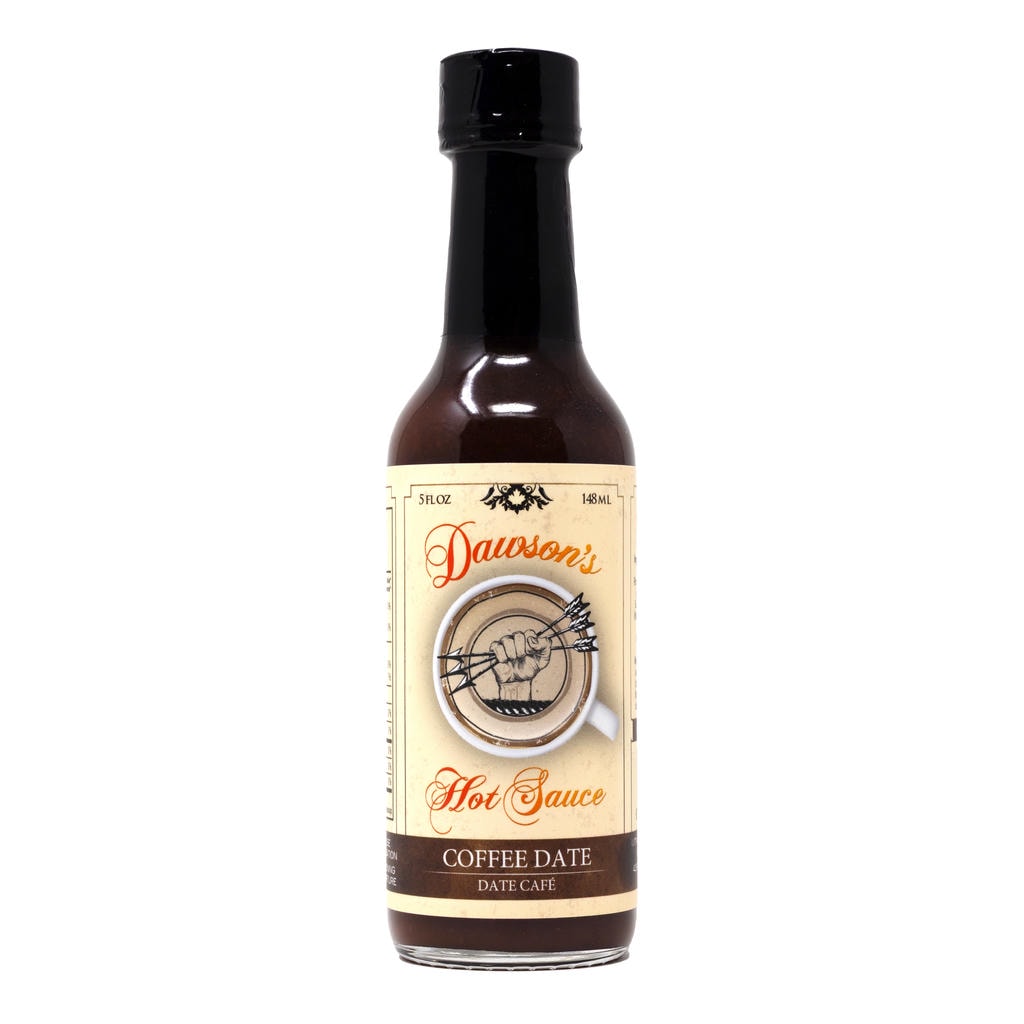 Dawsons Hot Sauce Coffee Date front bottle