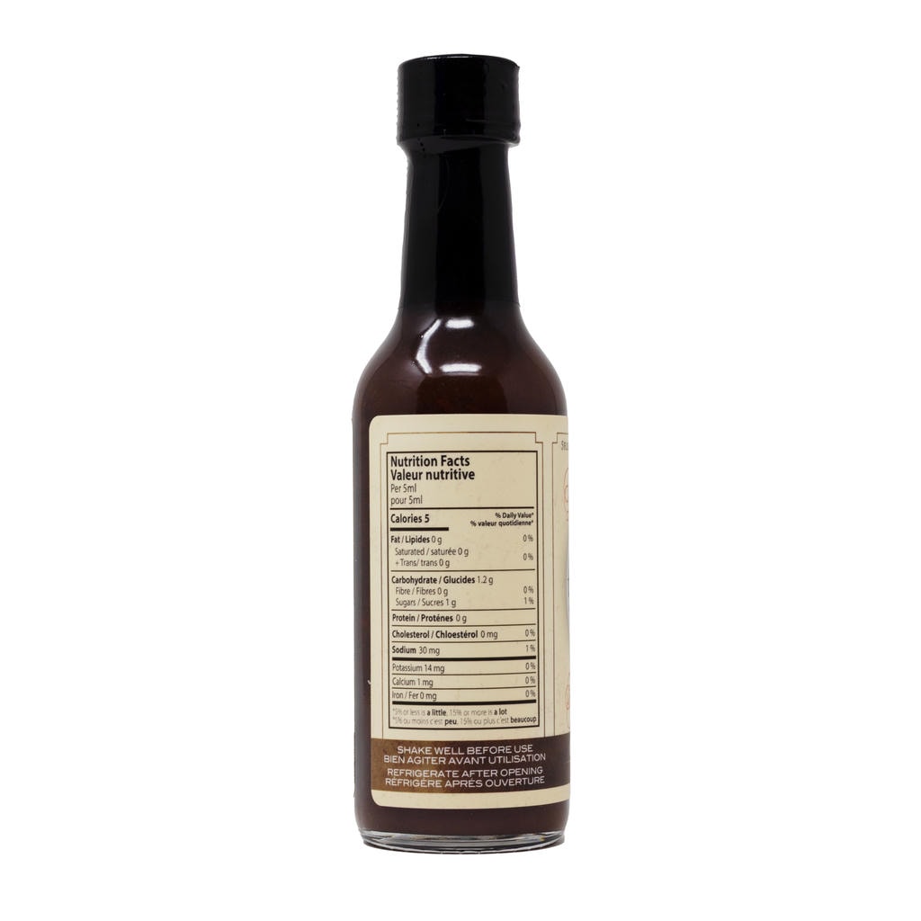 Dawsons Hot Sauce Coffee Date nutritional facts