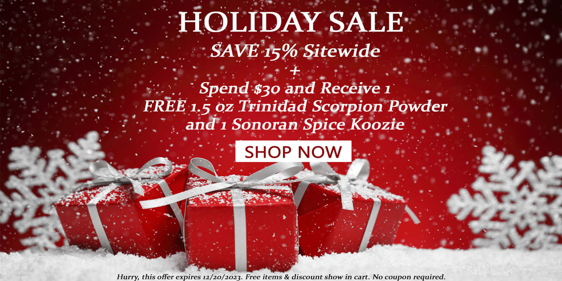 Sonoran Spice Holiday Sale Save 15%