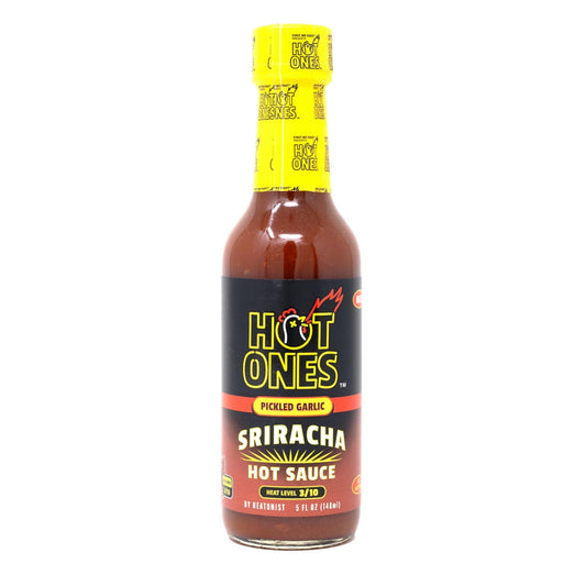 Hot Ones Pickled Garlic Sriracha Hot Sauce
