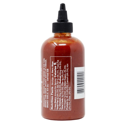 Kitchen Garden Farm Sriracha Chili Sauce side bottle