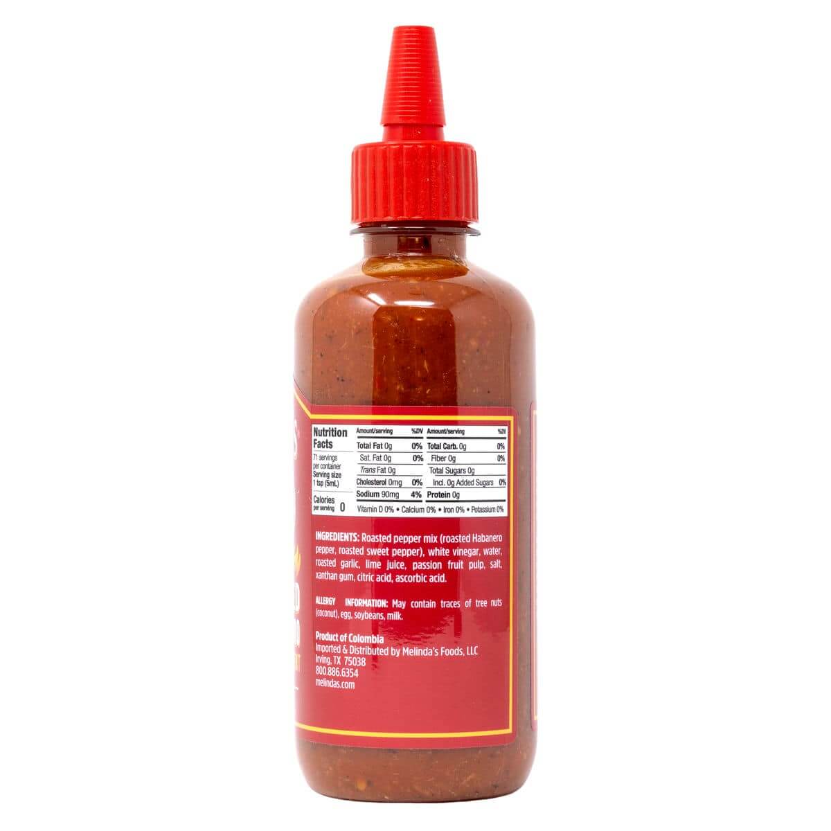 Melinda's Fire Roasted Garlic and Habanero Hot Sauce Side 2