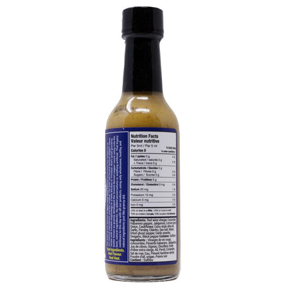 Neil's Real Deal Chimichurri Habanero Hot Sauce nutritional label