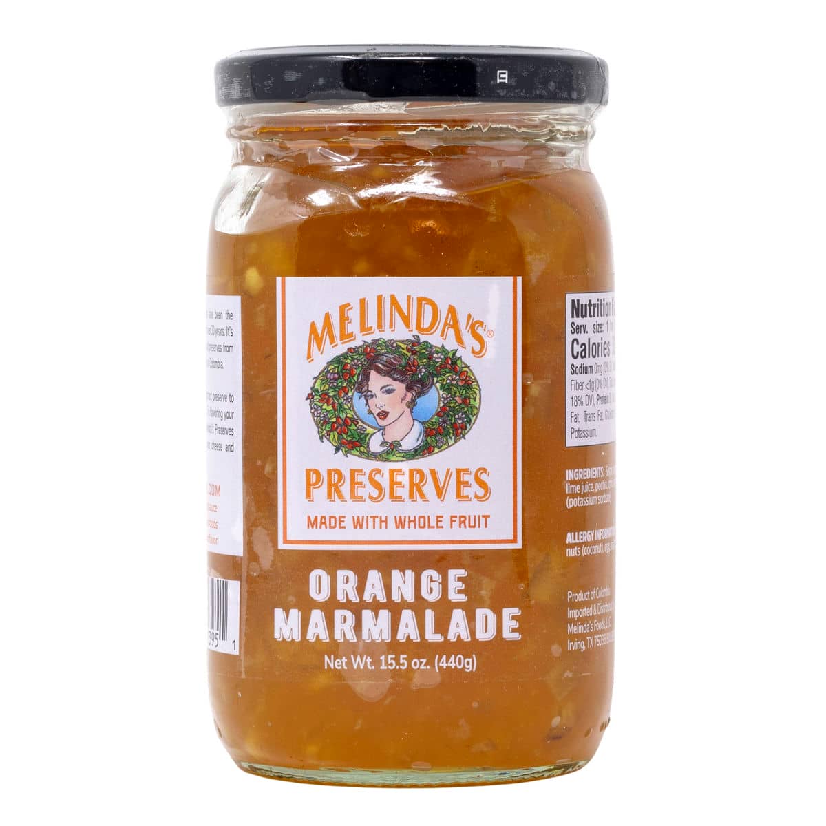 Melinda’s Whole Fruit Preserves Orange Marmalade Front