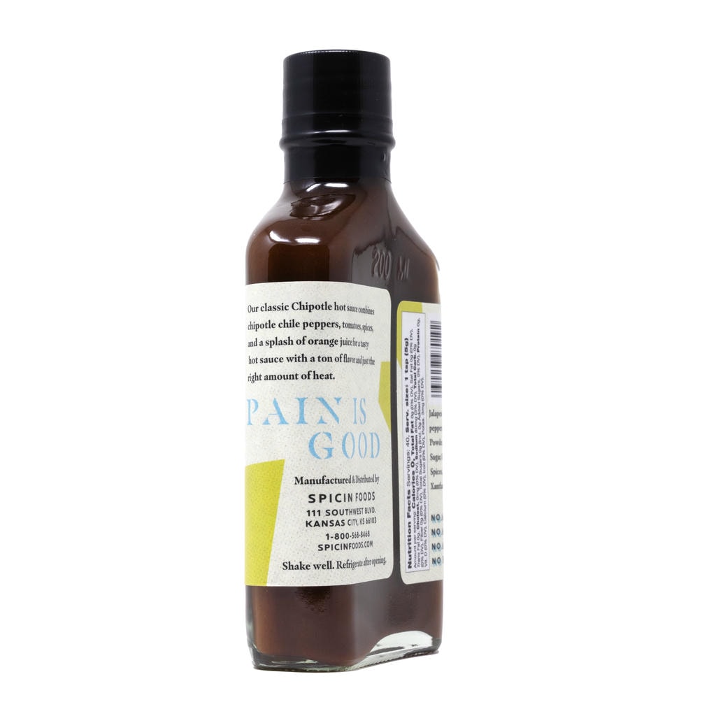 Pain Is Good Chipotle Hot Sauce side 