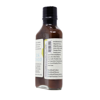 Pain Is Good Chipotle Hot Sauce nutritional label