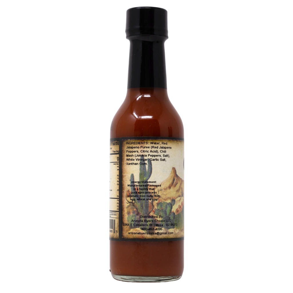 Southwest Traditions Ghost Pepper Hot Sauce bottle side