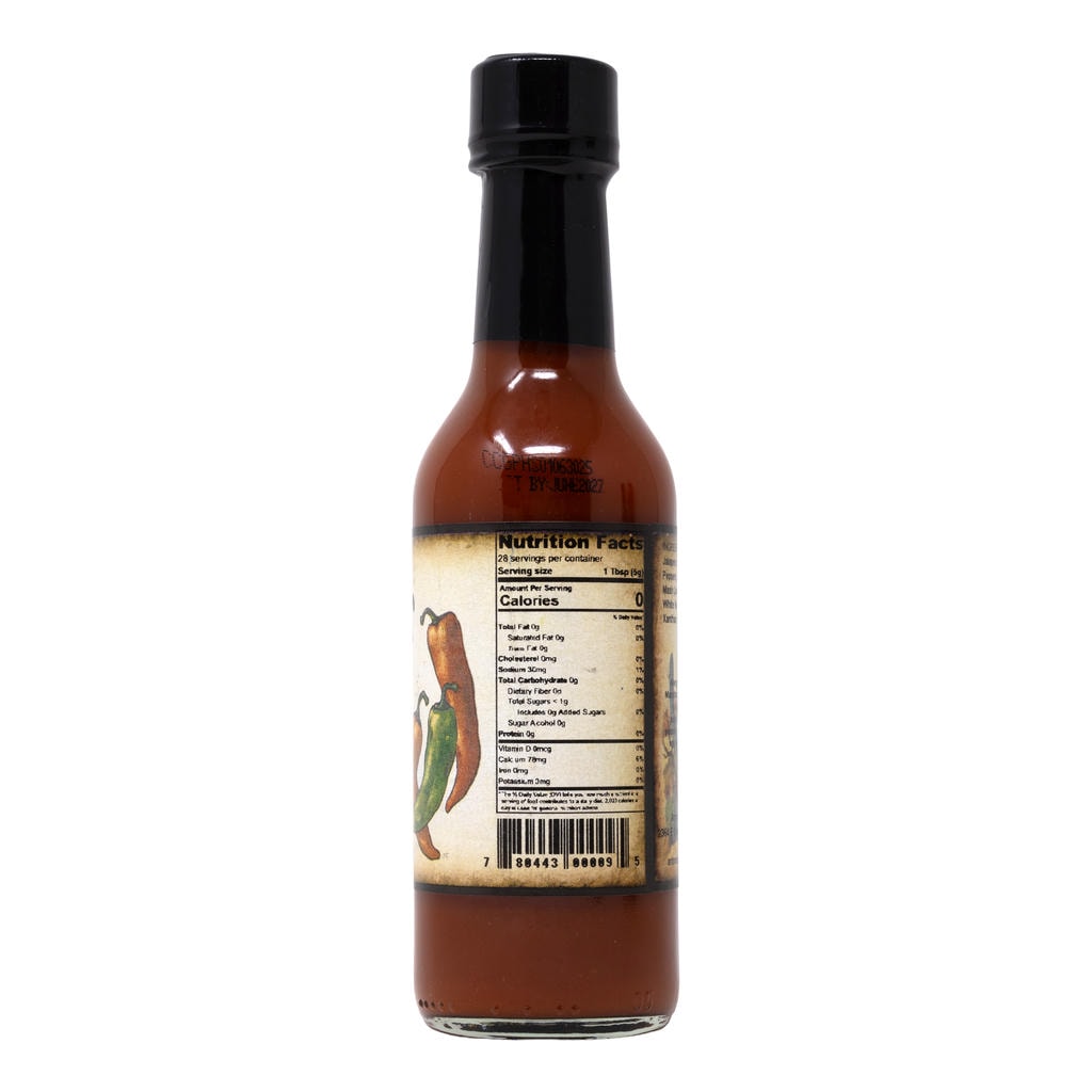 Southwest Traditions Ghost Pepper Hot Sauce nutrition label