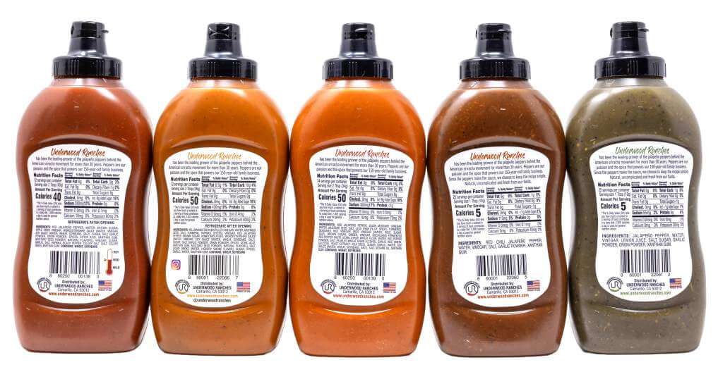 Underwood Ranches Hot Sauce &amp; BBQ Sauce 5 Pack