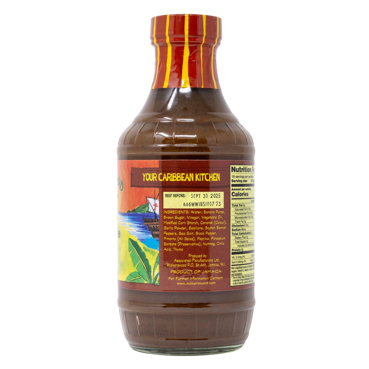 Walkerswood Spicy Jamaican Jerk BBQ Sauce Barcode