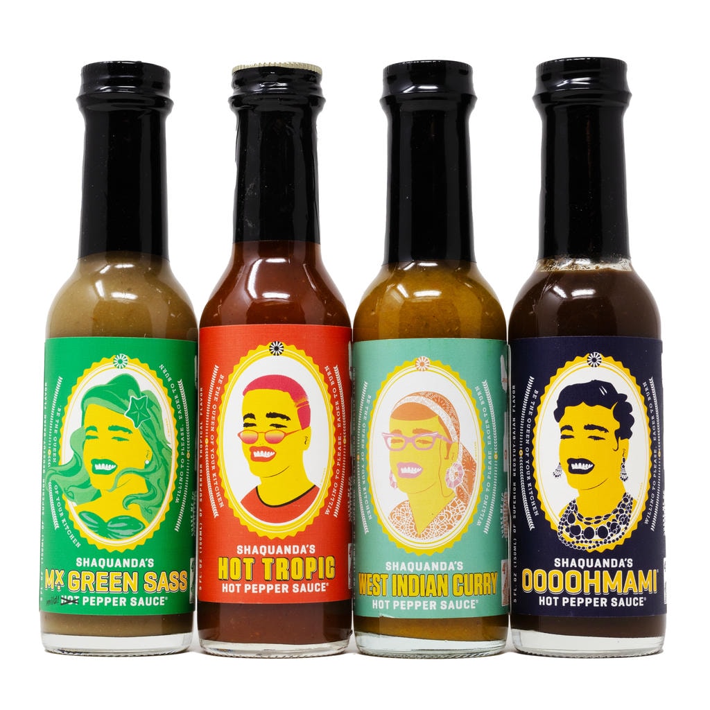 Shaquanda 4 pack front of bottles 
