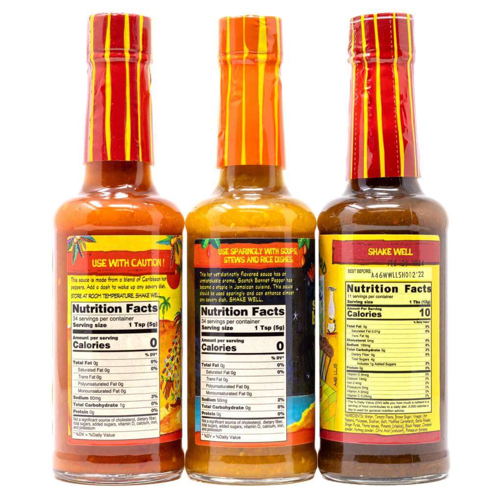 Walkerswood Hot Sauce 3-Pack