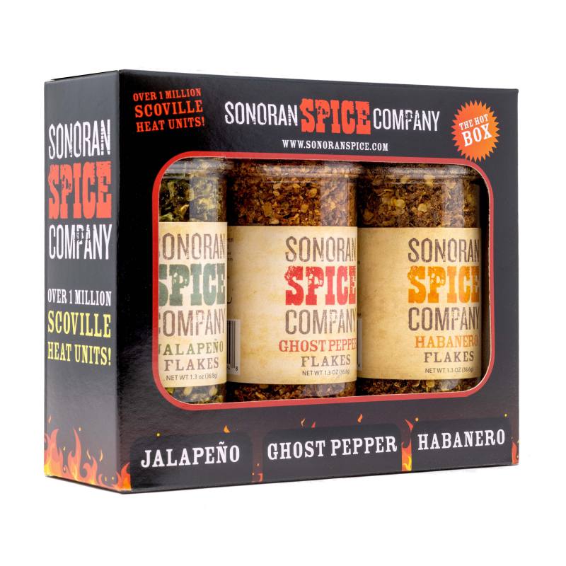 Ghost Pepper Habanero Jalapeno Flakes Spice Gift Box