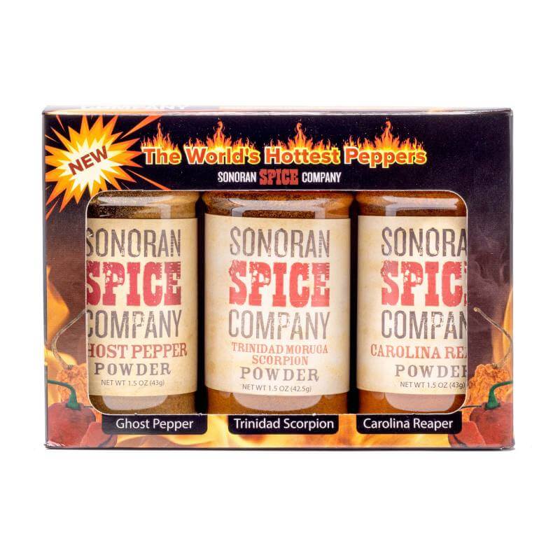 Tris Di Polveri Più Piccanti Al Mondo - Carolina Reaper, Sepia Serpent E T Moruga Scorpion Tris Di Polveri Più Piccanti Al Mondo - Carolina Reaper, Sepia Serpent E T Moruga Scorpion