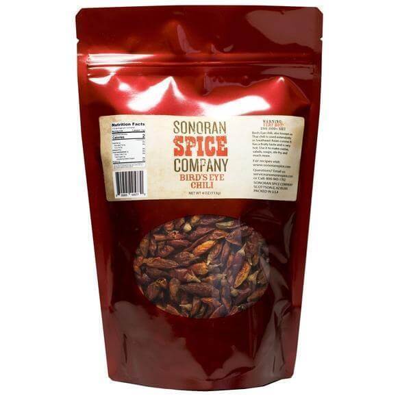 Bird&#39;s Eye Peppers 2 Oz - 16 Oz birds eye whole peppers Sonoran Spice 4 Oz 