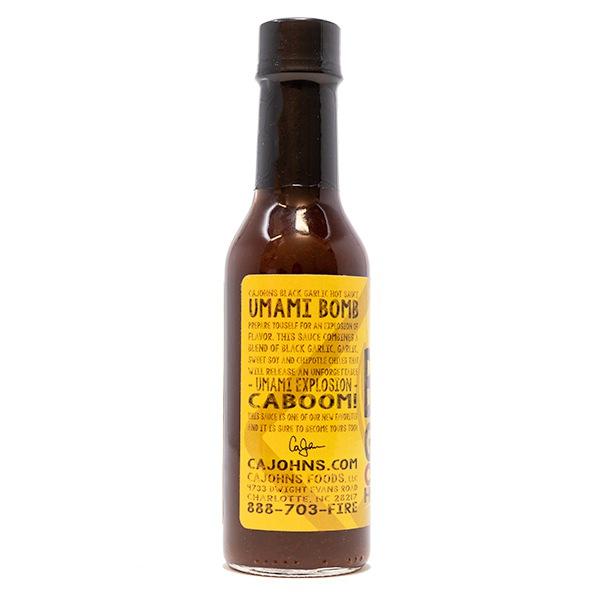 CaJohns Black Garlic Chipotle Hot Sauce 5 fl oz Glass Bottle