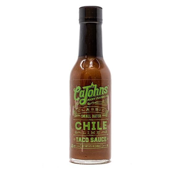 CaJohns Classic Small Batch Chile Lime Taco Sauce Hot Sauce CaJohns Fiery Foods Co. 
