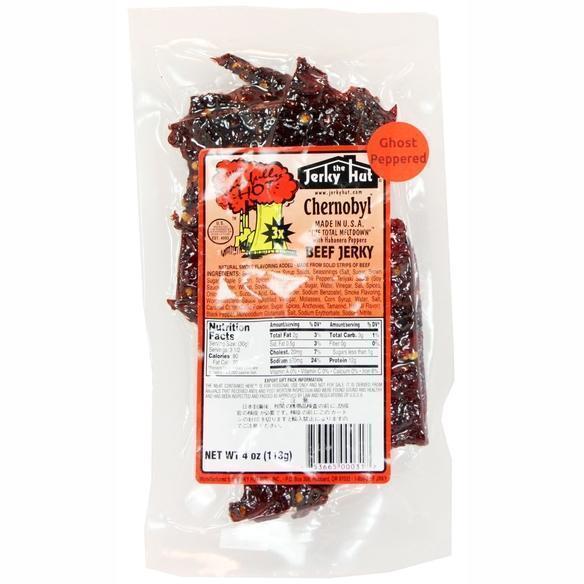 Ghost Pepper and Habanero Chernobyl Beef Jerky 4 oz Spicy Jerky Sonoran Spice 