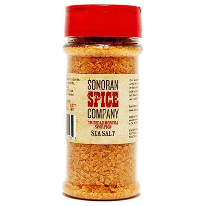 Trinidad Moruga Scorpion Pepper Sea Salt Infused Sea Salt Sonoran Spice 10 Oz 